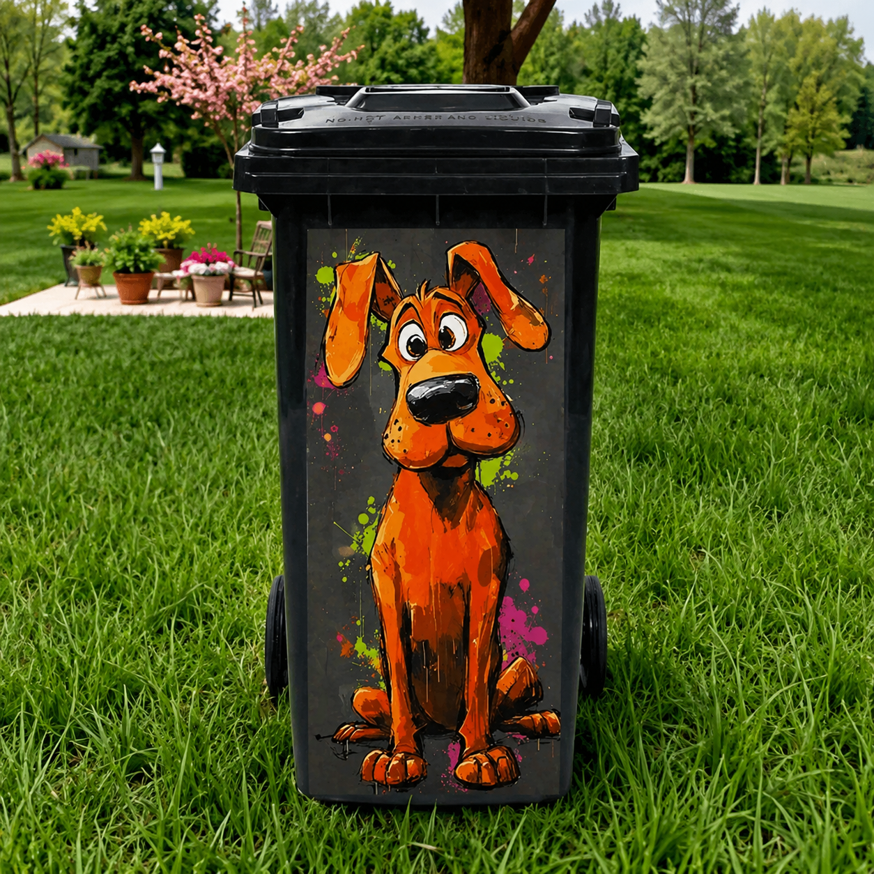 Funny Animal Trash Can Stickers 😂