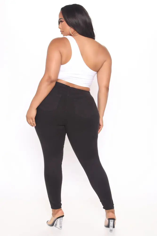 Narrow waist skinny jeans - Black Jeans