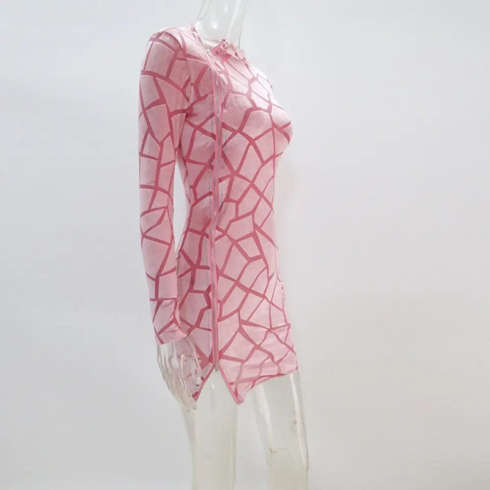 Zipped Mini Dress Dresses