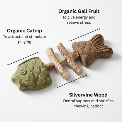 Day Sale 50% OFF Catnip & Silvervine Chew