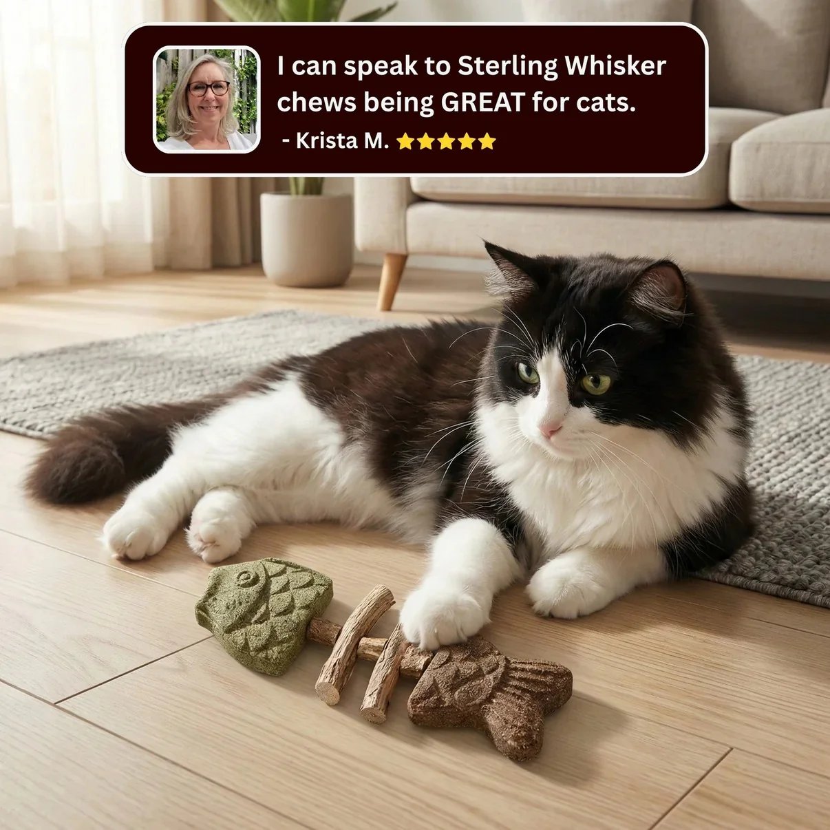 Day Sale 50% OFF Catnip & Silvervine Chew