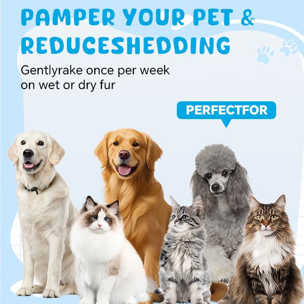 Dual-Sided Undercoat Rake for Dogs & Cats