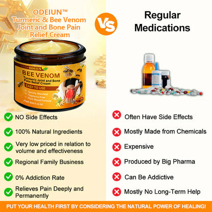 🔥Final 3 Hours: 80% OFF - ODEIUN™ Turmeric & Bee Venom Joint and Bone Pain Relief Cream🐝