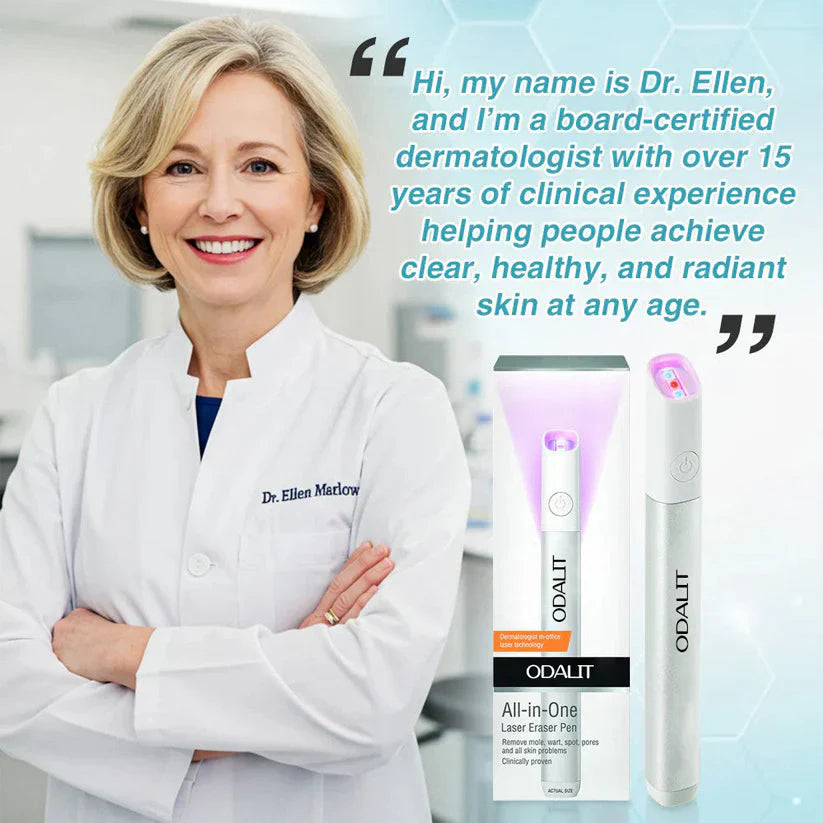 🔥Final 3 Hours: 80% OFF - ODALIT® All-in-One CO₂ Laser Eraser Pen | Removes Moles, Warts, Skin Flaws & Pigmentation