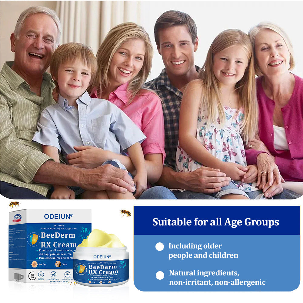 🔥Final 3 Hours: 80% OFF - ODEIUN® BeeDerm RX Cream, Painless, Targeted Treatment for Warts, Skin Tags, Skin Lesions, Infections, Cysts, and Scars💛