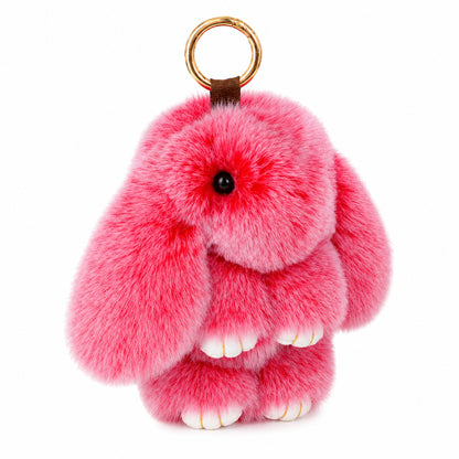 Handmade Plush Rabbit Keychain 100% Handmade Special Gift for Holiday Birthday