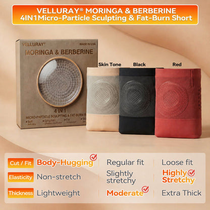🎈🌋 Official Brand Store | 🔔🔔VELLURAY® 2026 Moringa & Berberine 4-in-1 Micro-Particle Sculpting & Fat-Burning Shorts