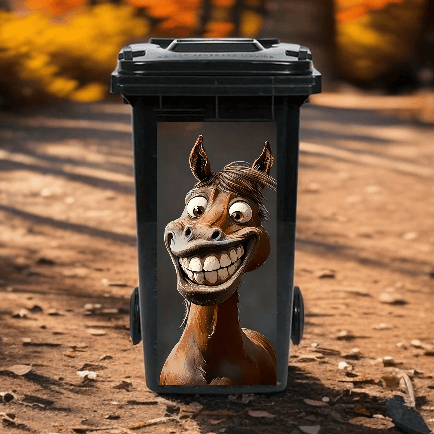 Funny Animal Trash Can Stickers 😂