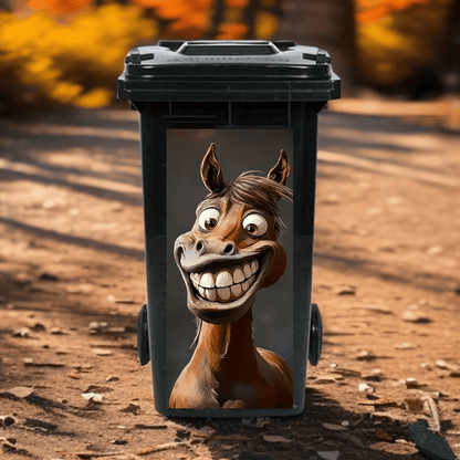 Funny Animal Trash Can Stickers 😂