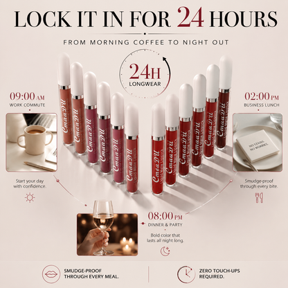2026 Hot 49% OFF Matte Matt Lipstick Set, Long Lasting Lipstick 24 hour Waterproof Lip Gloss 10Pcs Liquid
