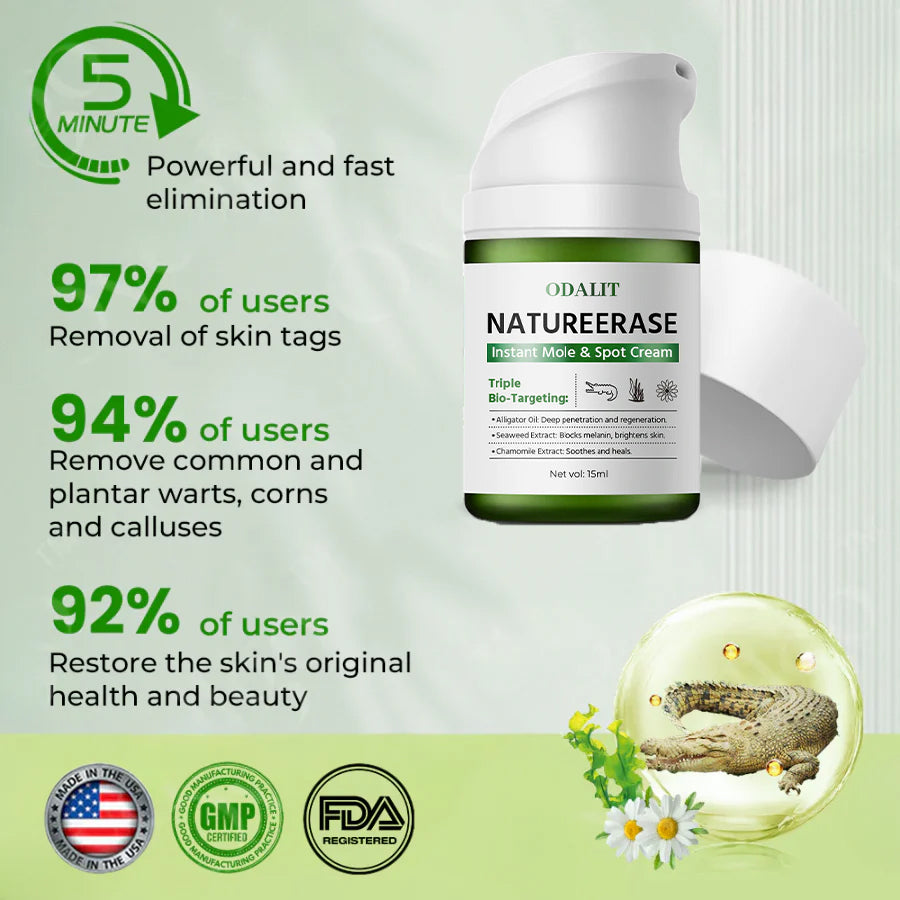 🔥Final 3 Hours: 80% OFF - ODALIT™ NatureErase Instant Mole & Spot Cream