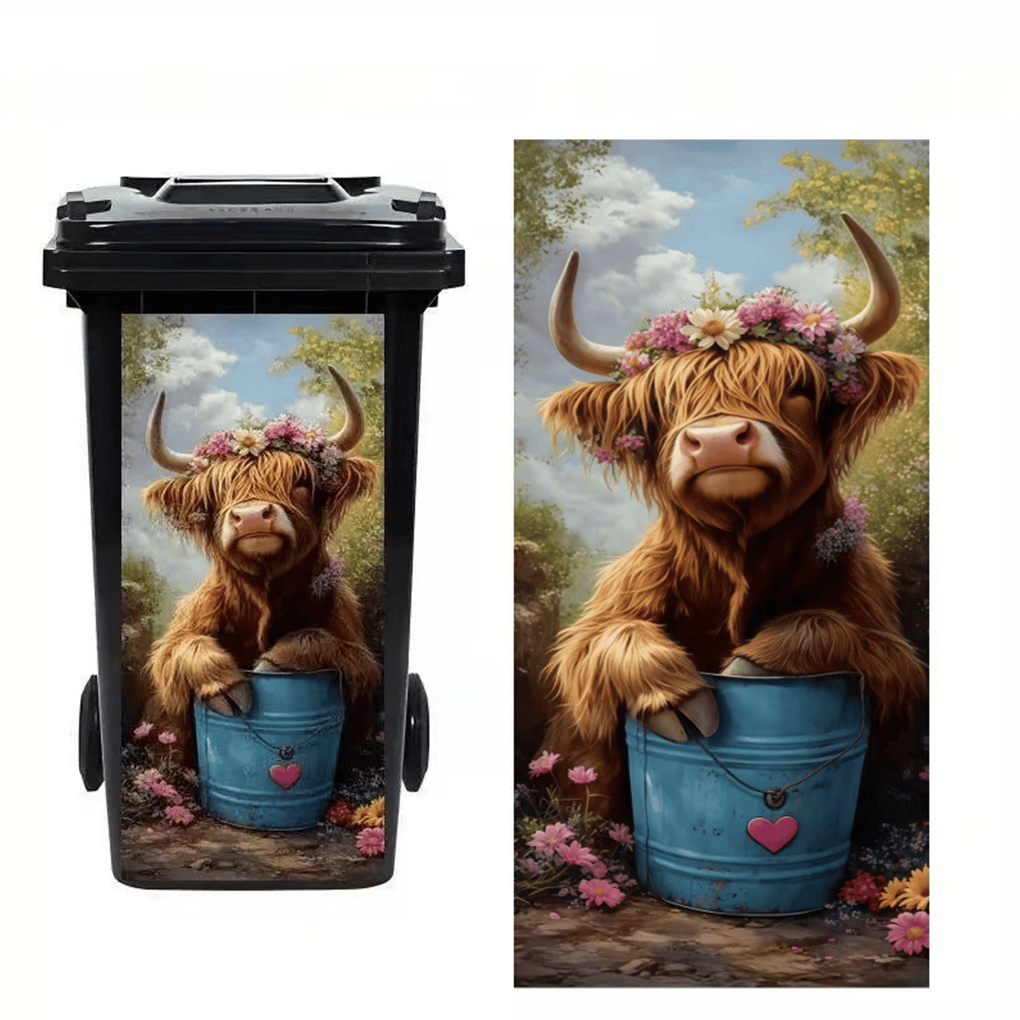 Funny Animal Trash Can Stickers 😂