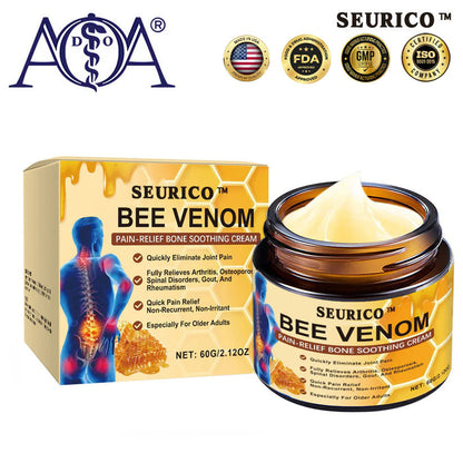 🔥Final 3 Hours: 80% OFF - SEURICO™ Bee Venom Pain Relief Bone Soothing Cream🐝