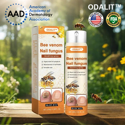 🔥Final 3 Hours: 80% OFF - ODALIT™ Bee Venom Nail Fungus Soothing Spray 🐝