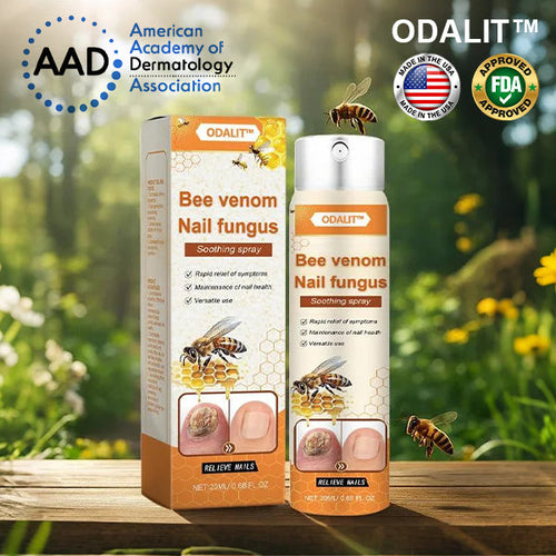 🔥Final 3 Hours: 80% OFF - ODALIT™ Bee Venom Nail Fungus Soothing Spray 🐝