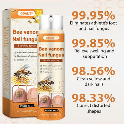 🔥Final 3 Hours: 80% OFF - ODALIT™ Bee Venom Nail Fungus Soothing Spray 🐝