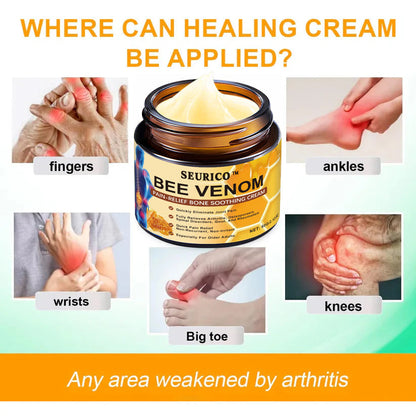 🔥Final 3 Hours: 80% OFF - SEURICO™ Bee Venom Pain Relief Bone Soothing Cream🐝
