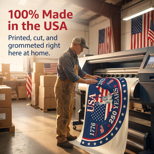 100% Veteran Owned / Handcrafted in USA-250th Anniversary Banners🌟