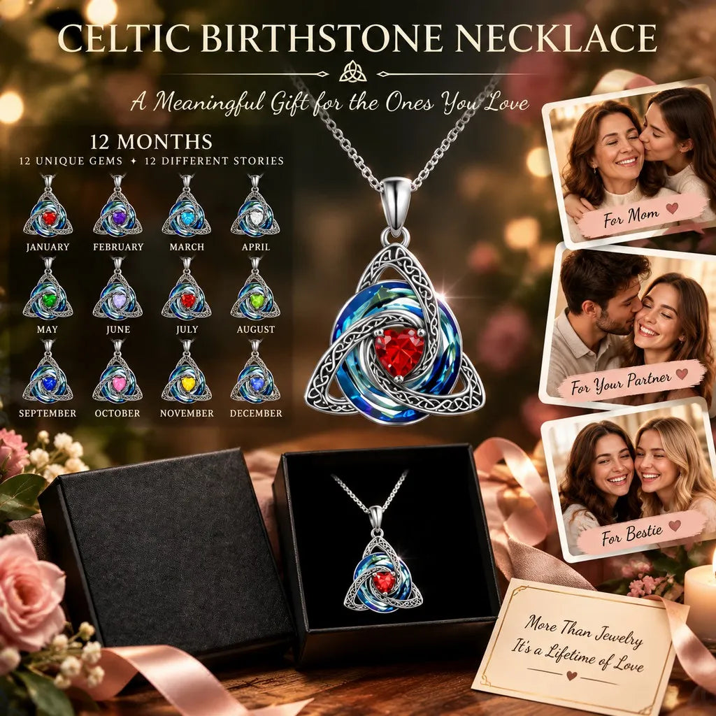 Birthstone Celtic Knot Necklace