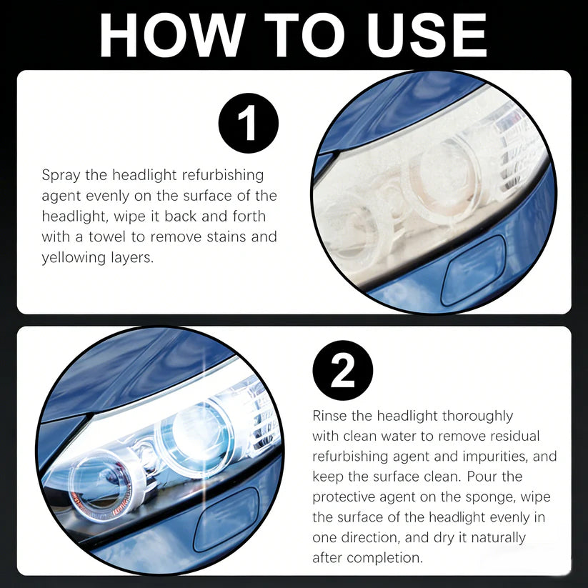 🔥Final 3 Hours: 80% OFF - 🚘ODEIUN® Headlight Refurbishment Kit💡Instantly Like-New Headlights
