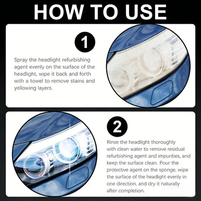 🔥Final 3 Hours: 80% OFF - 🚘ODEIUN® Headlight Refurbishment Kit💡Instantly Like-New Headlights
