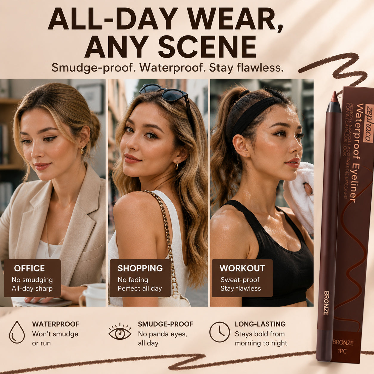 24h Long-Wear Gel Eyeliner Pencil