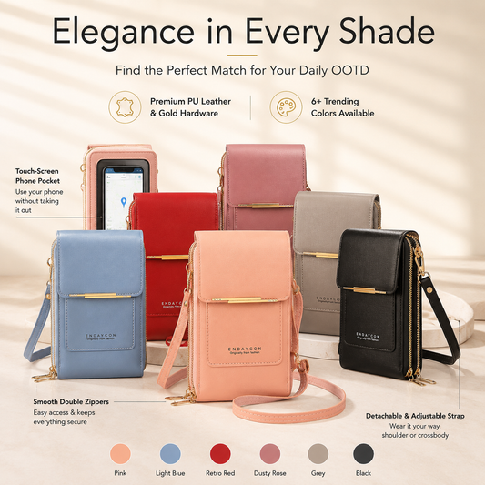 Last Day Buy 1 Get 1 Free · Simple & Elegant Touchscreen Crossbody Phone Wallet
