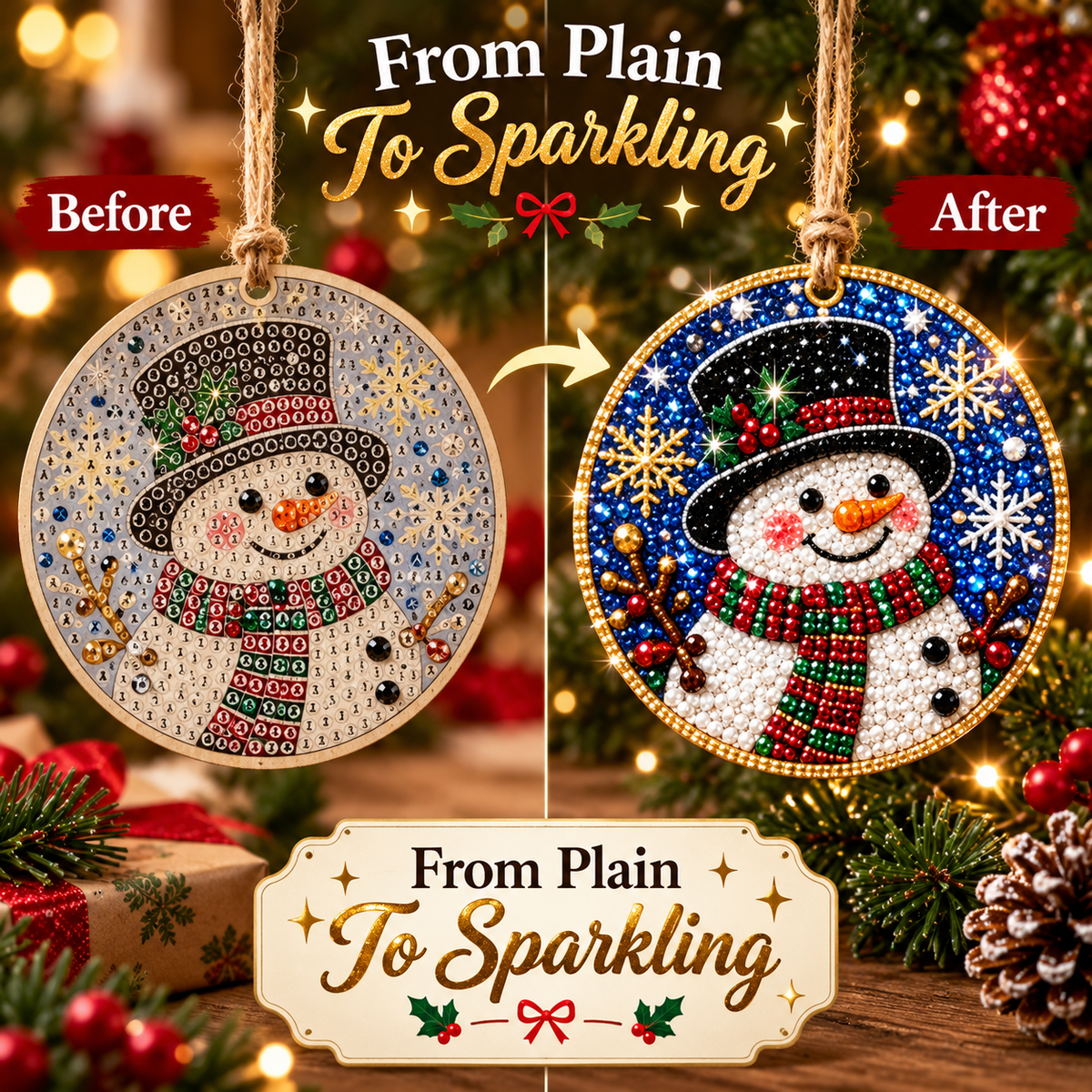 🔥Christmas Sale 50% OFF🎄 DIY Diamond Painting Ornaments Kit