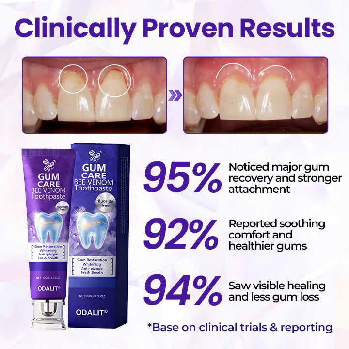 🔥Final 3 Hours: 80% OFF - 🐝ODALIT® Bee Venom Gum Care Toothpaste🦷
