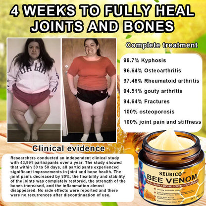 🔥Final 3 Hours: 80% OFF - SEURICO™ Bee Venom Pain Relief Bone Soothing Cream🐝