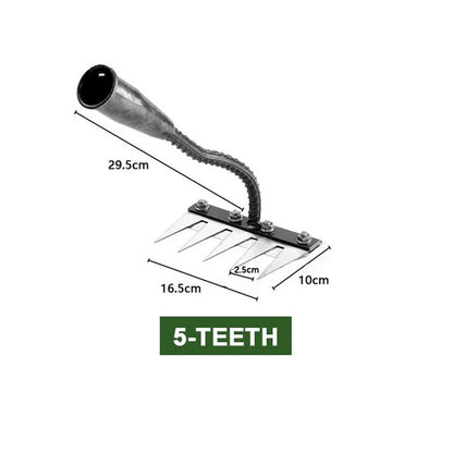 🔥Time-Limited Offer - 5/6/7/8 Teeth Carbon Steel Garden Weeding Rake🌿