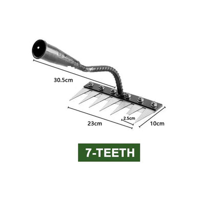 🔥Time-Limited Offer - 5/6/7/8 Teeth Carbon Steel Garden Weeding Rake🌿