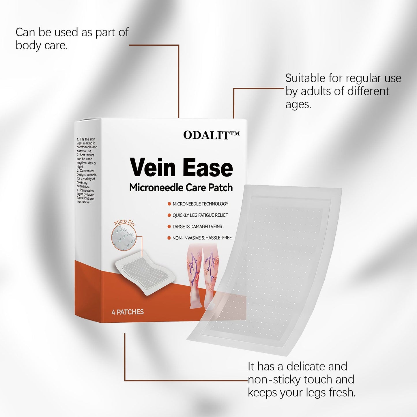 ODALIT™ Vein Ease Microneedle Care Patch