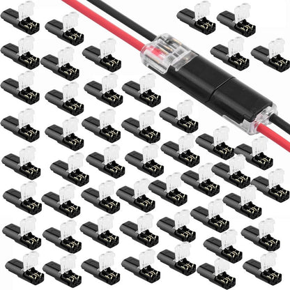 🔥Time-Limited Offer -🔌2-Pin Solderless Wire Connector – Compact Plug for LED Strips & 18–22 AWG Cables