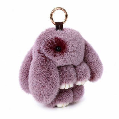 Handmade Plush Rabbit Keychain 100% Handmade Special Gift for Holiday Birthday