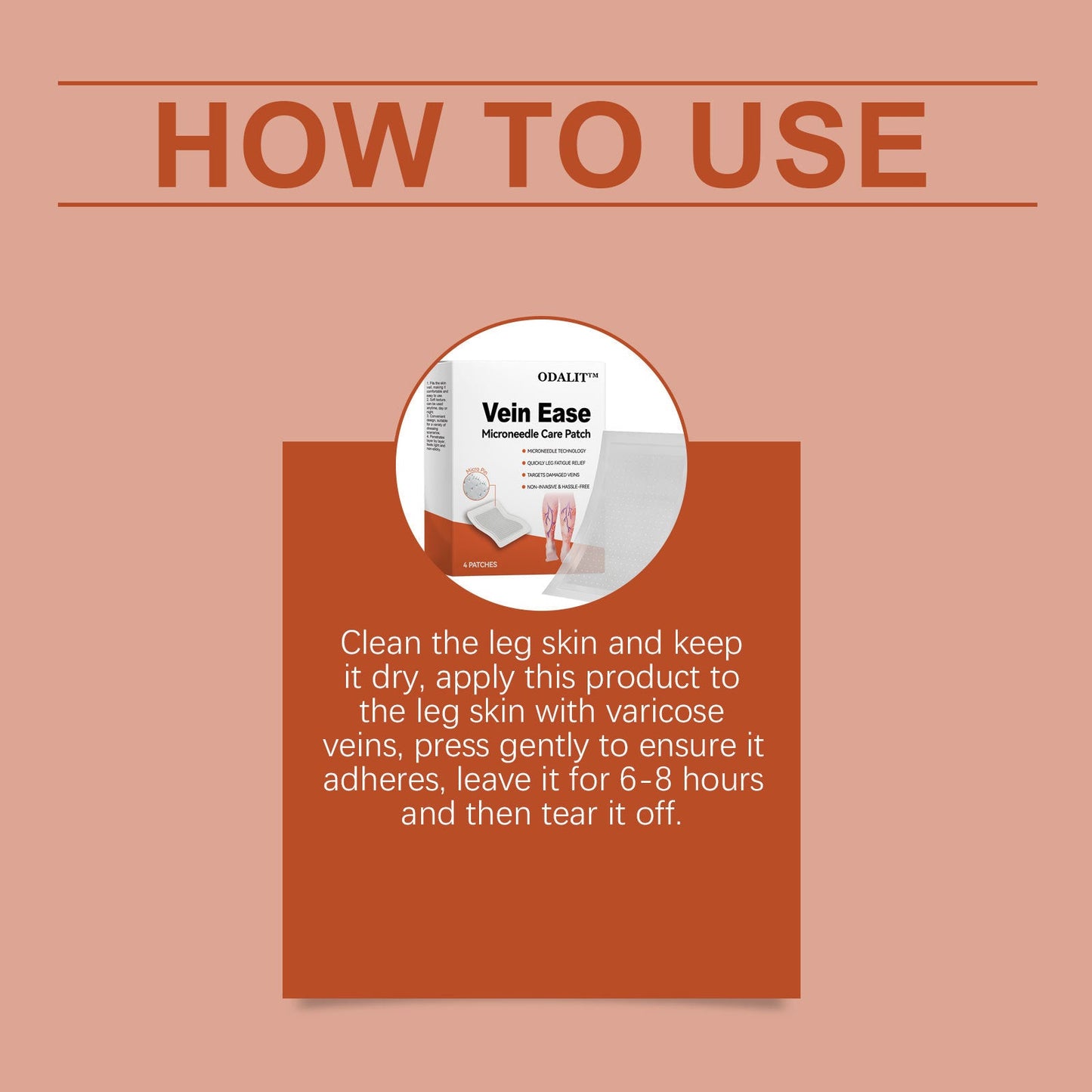 ODALIT™ Vein Ease Microneedle Care Patch