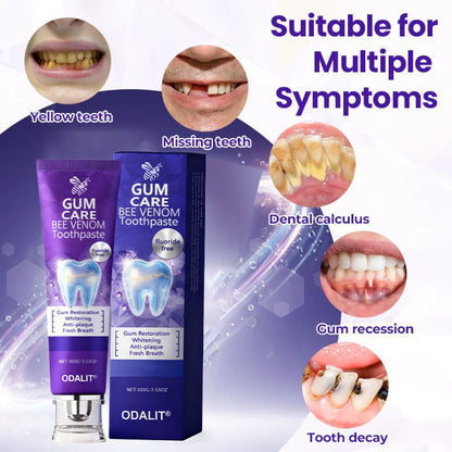 🔥Final 3 Hours: 80% OFF - 🐝ODALIT® Bee Venom Gum Care Toothpaste🦷
