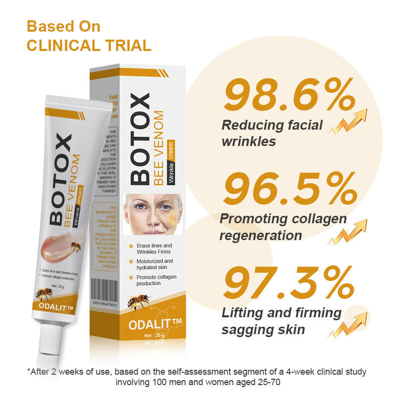 🔥Final 3 Hours: 80% OFF - ODALIT™ Botox Bee Venom Wrinkle Removal Cream🐝