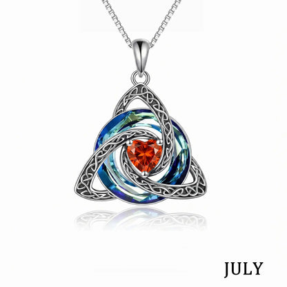 Birthstone Celtic Knot Necklace
