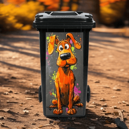 Funny Animal Trash Can Stickers 😂