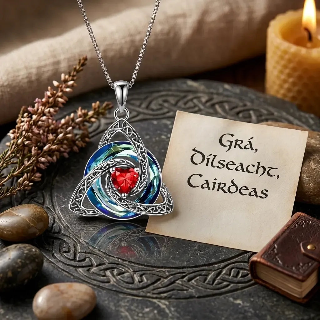 Birthstone Celtic Knot Necklace