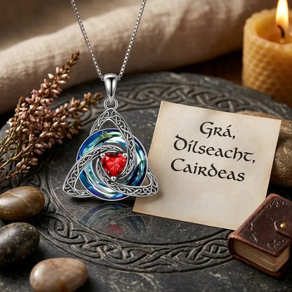 Birthstone Celtic Knot Necklace