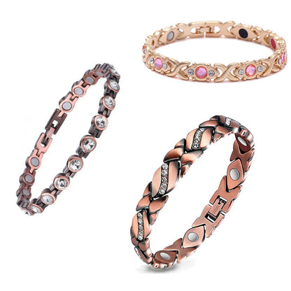 🔥Final 3 Hours: 80% OFF - ODEIUN® Copper Bracelets for Women. Pure Copper Magnetic Bracelet with 3800 Gauss Effective Magnets