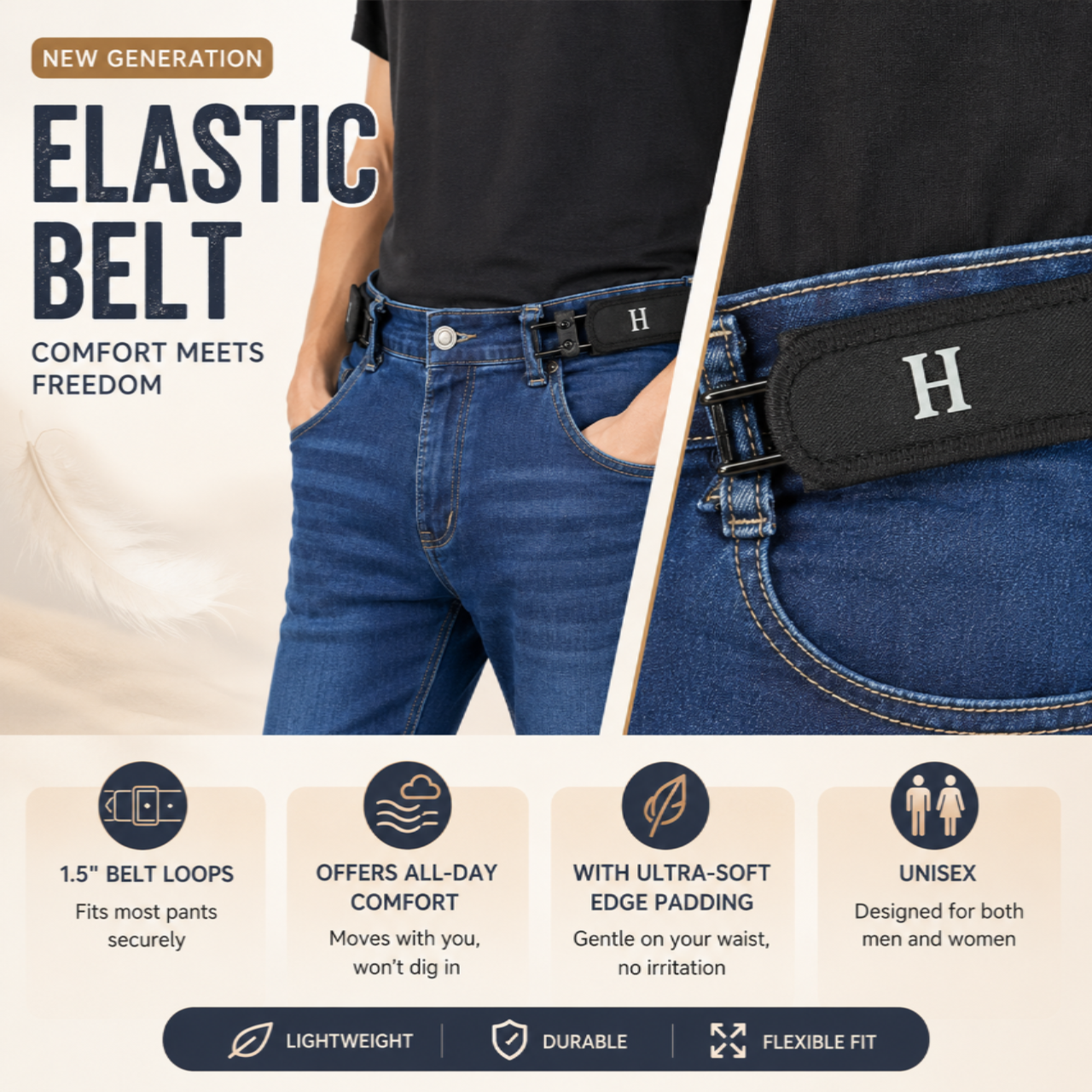 Invisible Tactical Stretch Belt