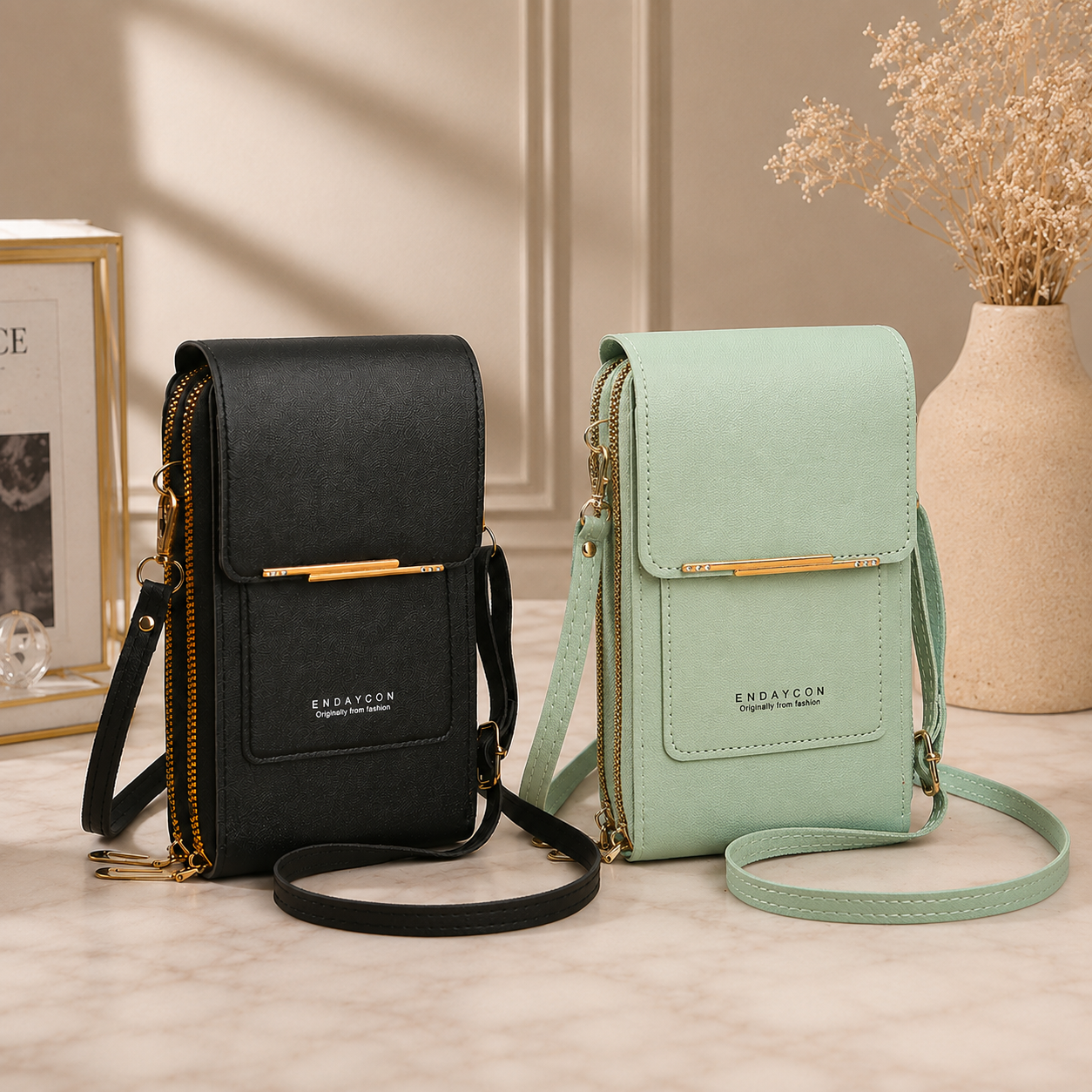 Last Day Buy 1 Get 1 Free · Simple & Elegant Touchscreen Crossbody Phone Wallet