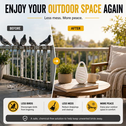 Portable Ultrasonic Bird Repellent Keychain