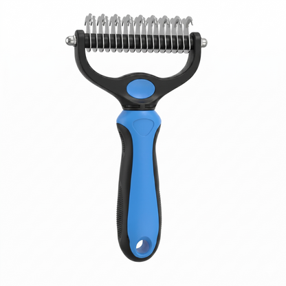 Dual-Sided Undercoat Rake for Dogs & Cats
