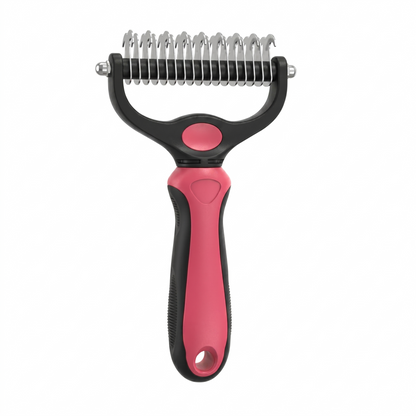 Dual-Sided Undercoat Rake for Dogs & Cats