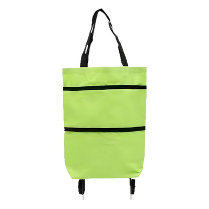 🛍️✨ Convertible shopping tote – hides wheels, holds 20kg, expands with zipper!