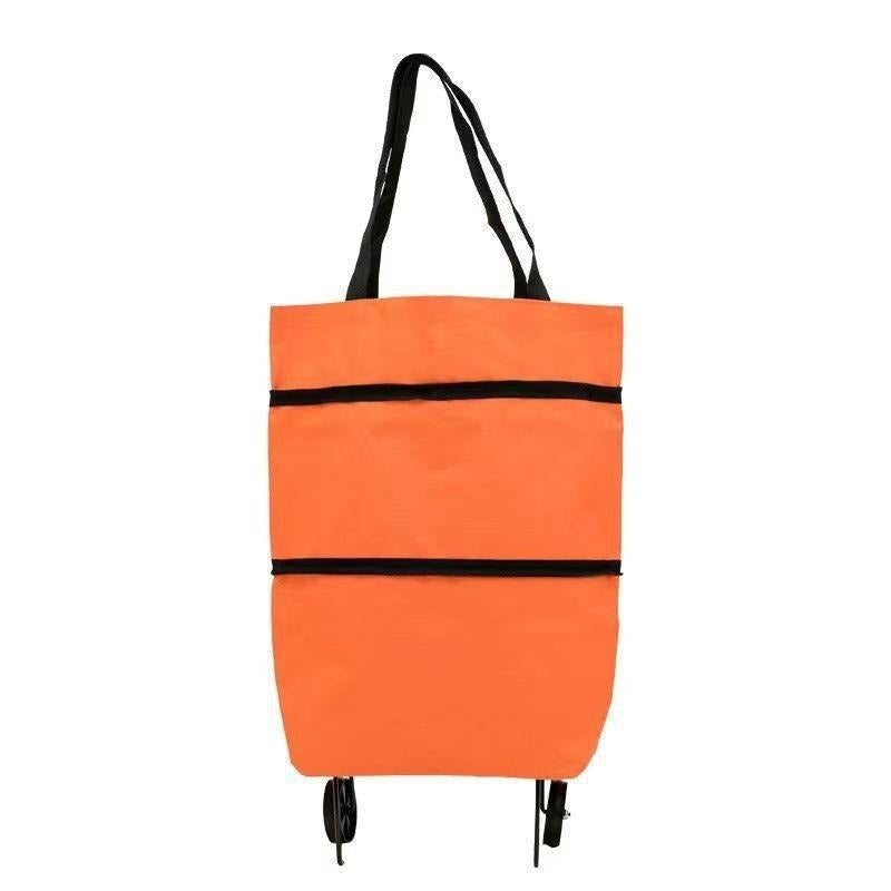 🛍️✨ Convertible shopping tote – hides wheels, holds 20kg, expands with zipper!